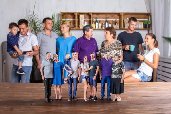 3D Family portrait by 3D Generation | Perfect 3D prtint & 3D Scan